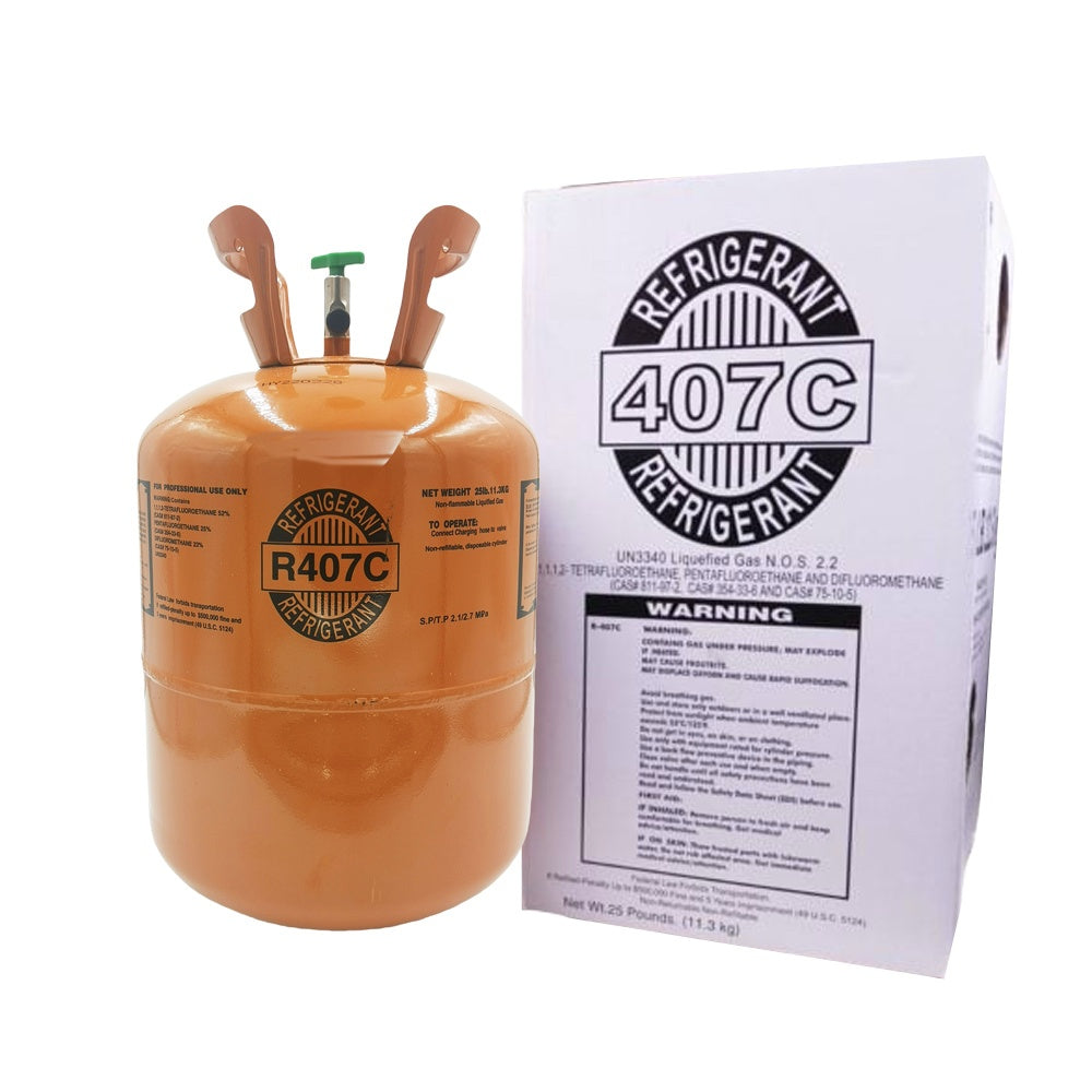 25Lb R407C Refrigerant Gas for HVAC Systems