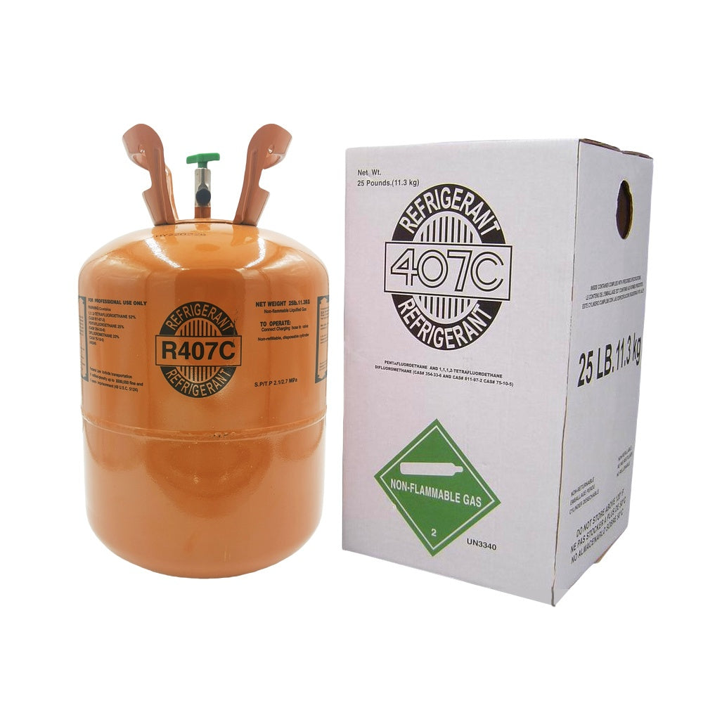 25Lb R407C Refrigerant Gas for HVAC Systems