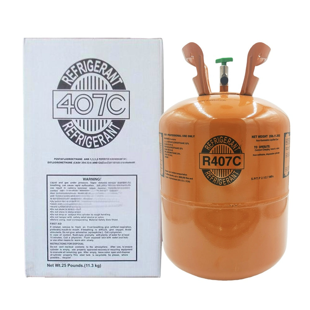 25Lb R407C Refrigerant Gas for HVAC Systems